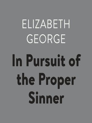 cover image of In Pursuit of the Proper Sinner